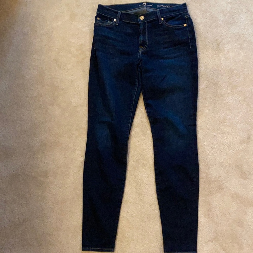 Excellent condition 7 for all mankind Gwenevere skinny jeans size 29